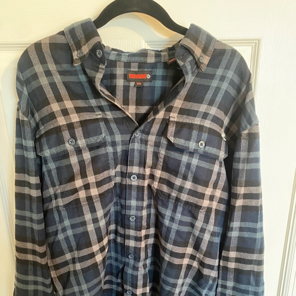 Wolverine plaid button down